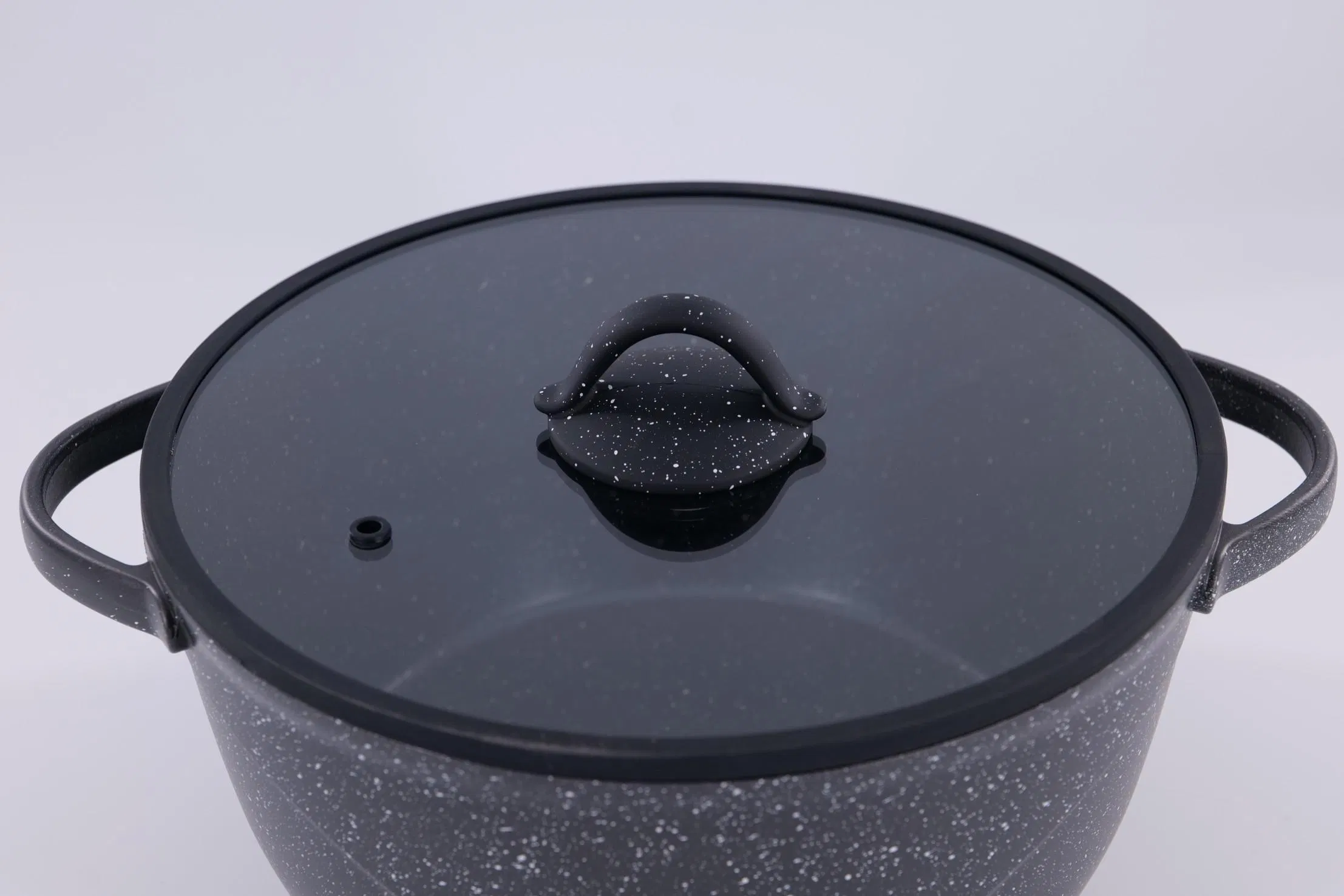 Hot Sale Round Aluminum Kitchen Cookware Non-Stick Soup Pot Casserole