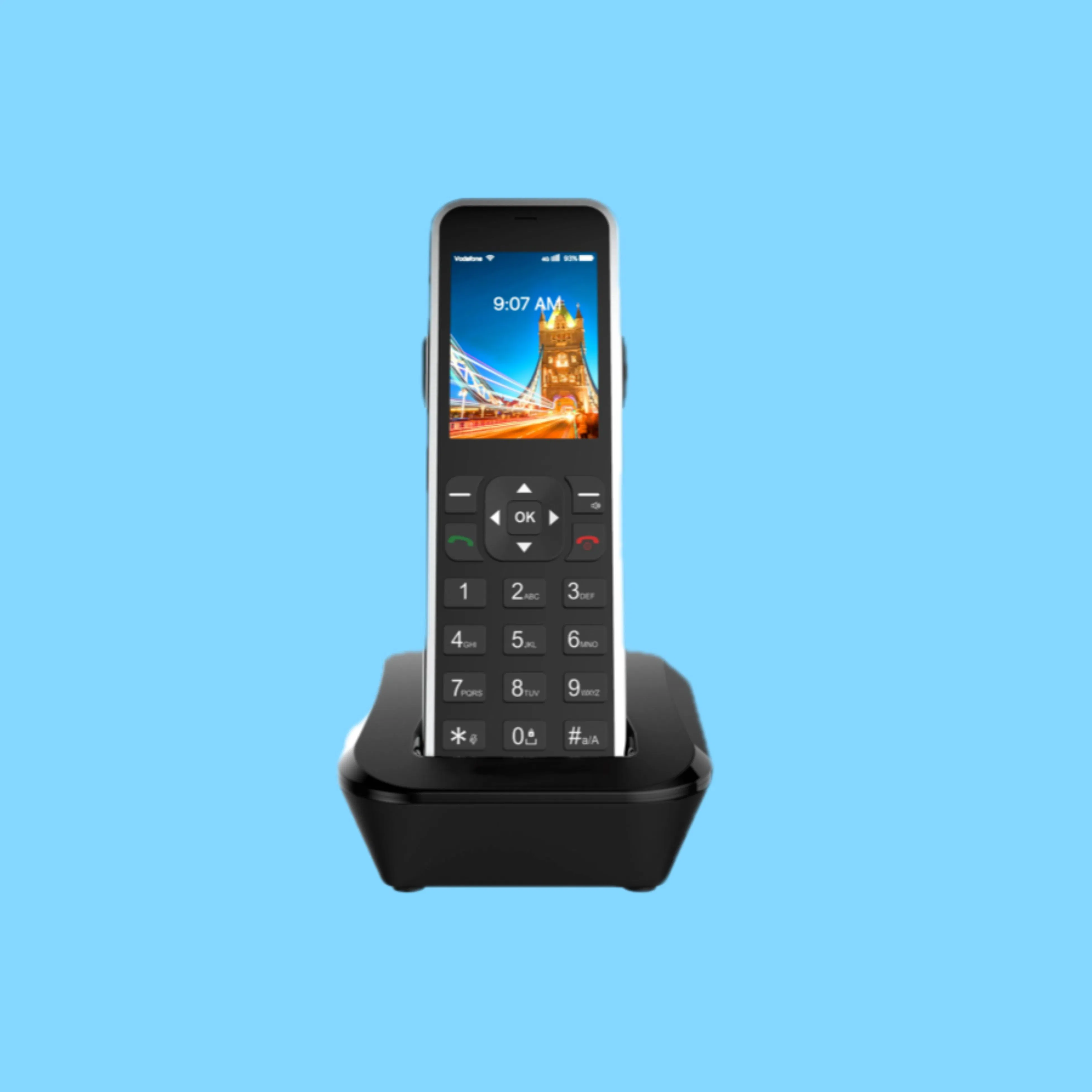 Smart Desk Phone with WiFi Hotspot 2.4-Inch Color TFT