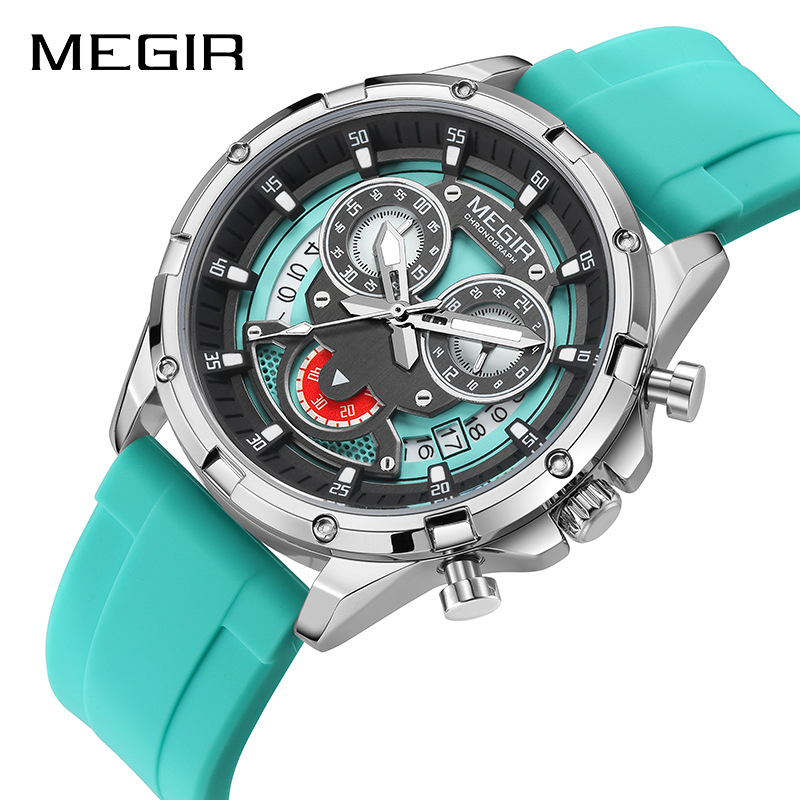 Megir 2248 Popular Joker Design Multi Functional Calendar Men's Quartz Watch