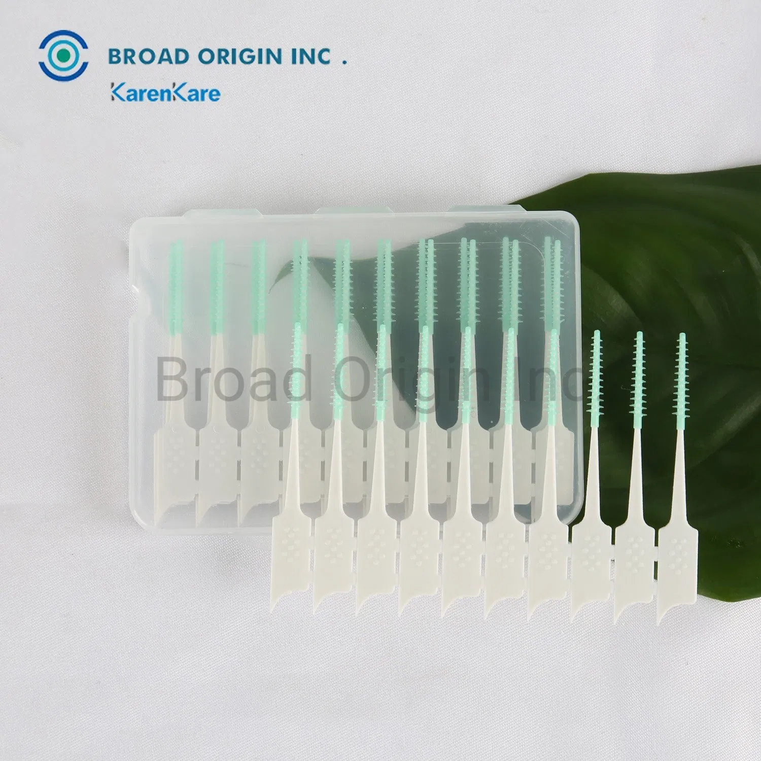 Eco Friendly Biodegradable Rubber Interdental Brush Adult Toothbrush
