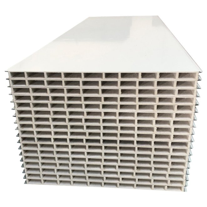 High Strength Building Material Fireproof Glass Magnesium MGO Sandwich Panel
