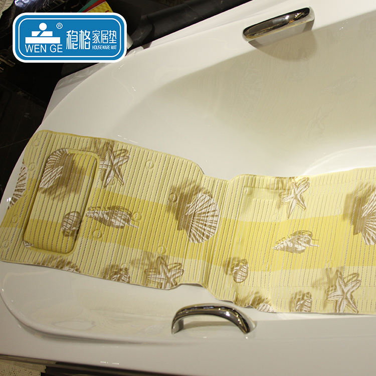 Factory Supply Custom Color or Size Non-Slip Bathtub Soft Bathroom SPA Bath Mat with Strong Suction Cups