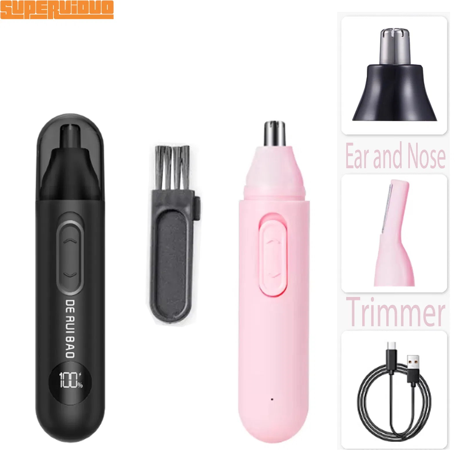 Versatile Face Hair Removal Device Nose Hair Trimmer