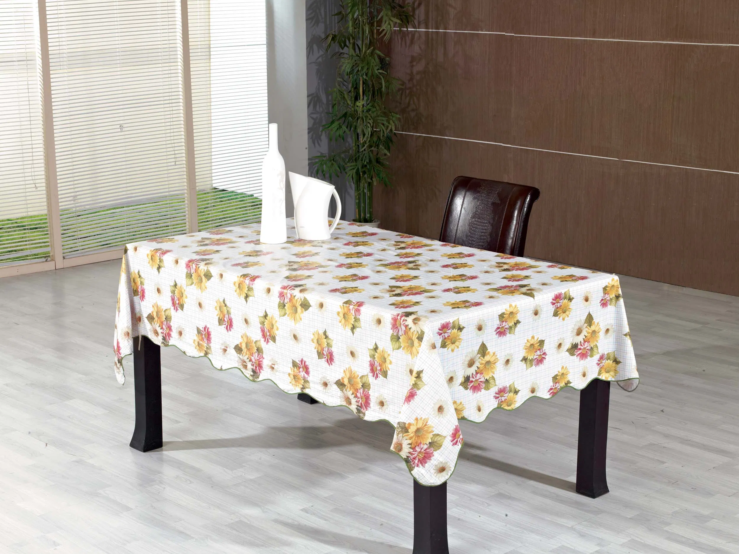 Wholesale Printed Plastic PVC Tablecloth with Nonwoven Backing