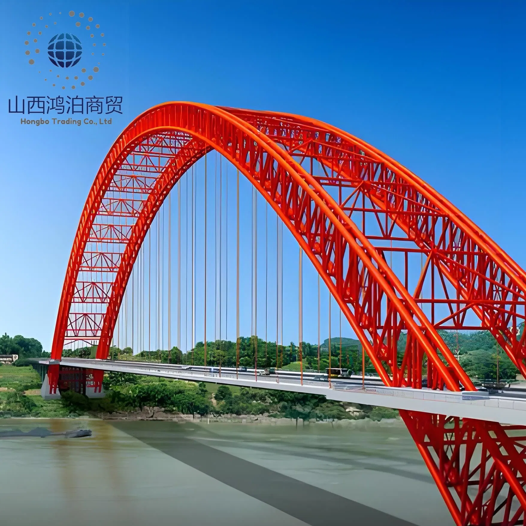 Durable Heavy Steel Structure Bridge for Pedestrian and Vehicle Access