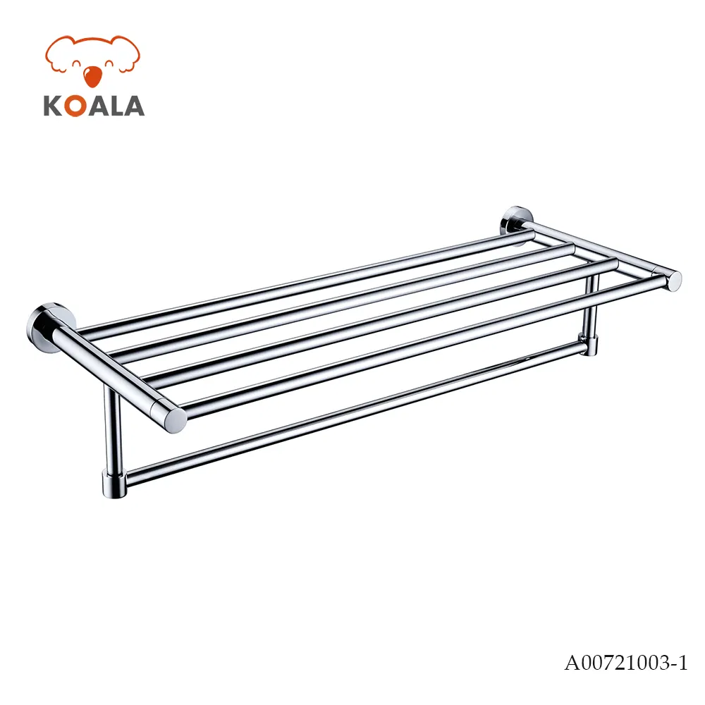 Настенная вешалка для полотенец из латуни и нержавеющей стали