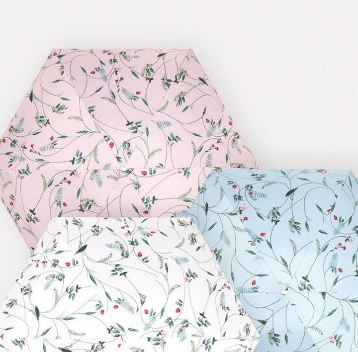 Мини зонт 5-сложений Super Light Sunny UV