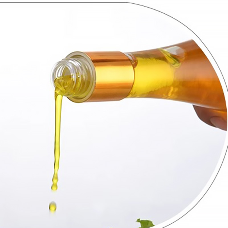 Kitchen Use Tall Slim Thick Glass Olive Oil Bottle with Pourer Lid