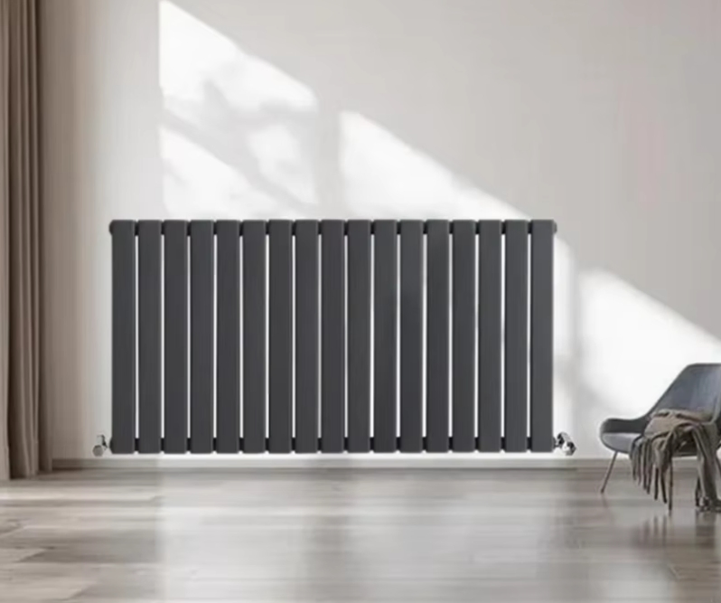 2024 Popular Item 600mm Height Black Color Flat Vertical Panel Radiator Hot Water Radiator