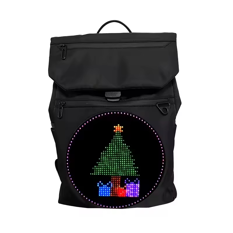 Hot Sale Digital Scrolling Display Backpack Unisex Canvas LED Backpack