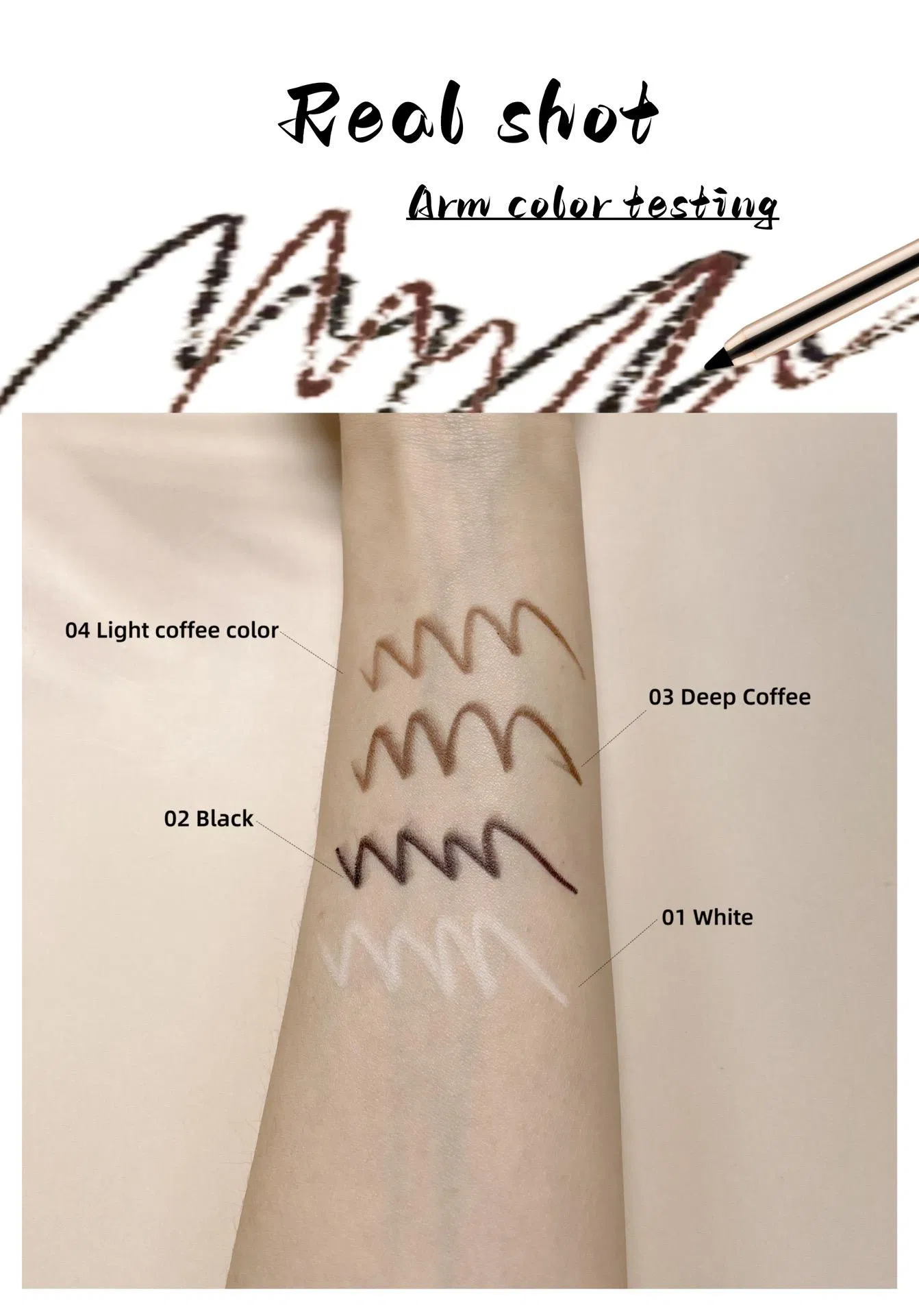 Vegan Pigmented Cosmetics Four Color Waterproof Long Lasting Organic Eyeliner