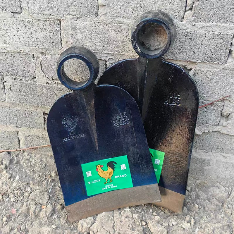 High Quality Farming Agriculture Garden Hoe Wooden Handle with Rail Steel Hoe Head