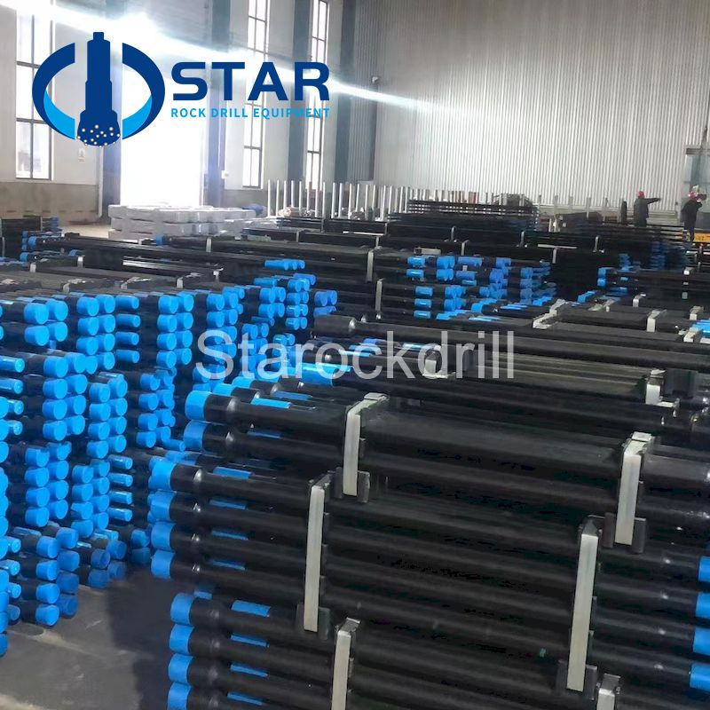 Rock Drilling Mining Thread Drill Rod Top Hammer Drilling Tools T45 Speed Rod Extension Drill Rod
