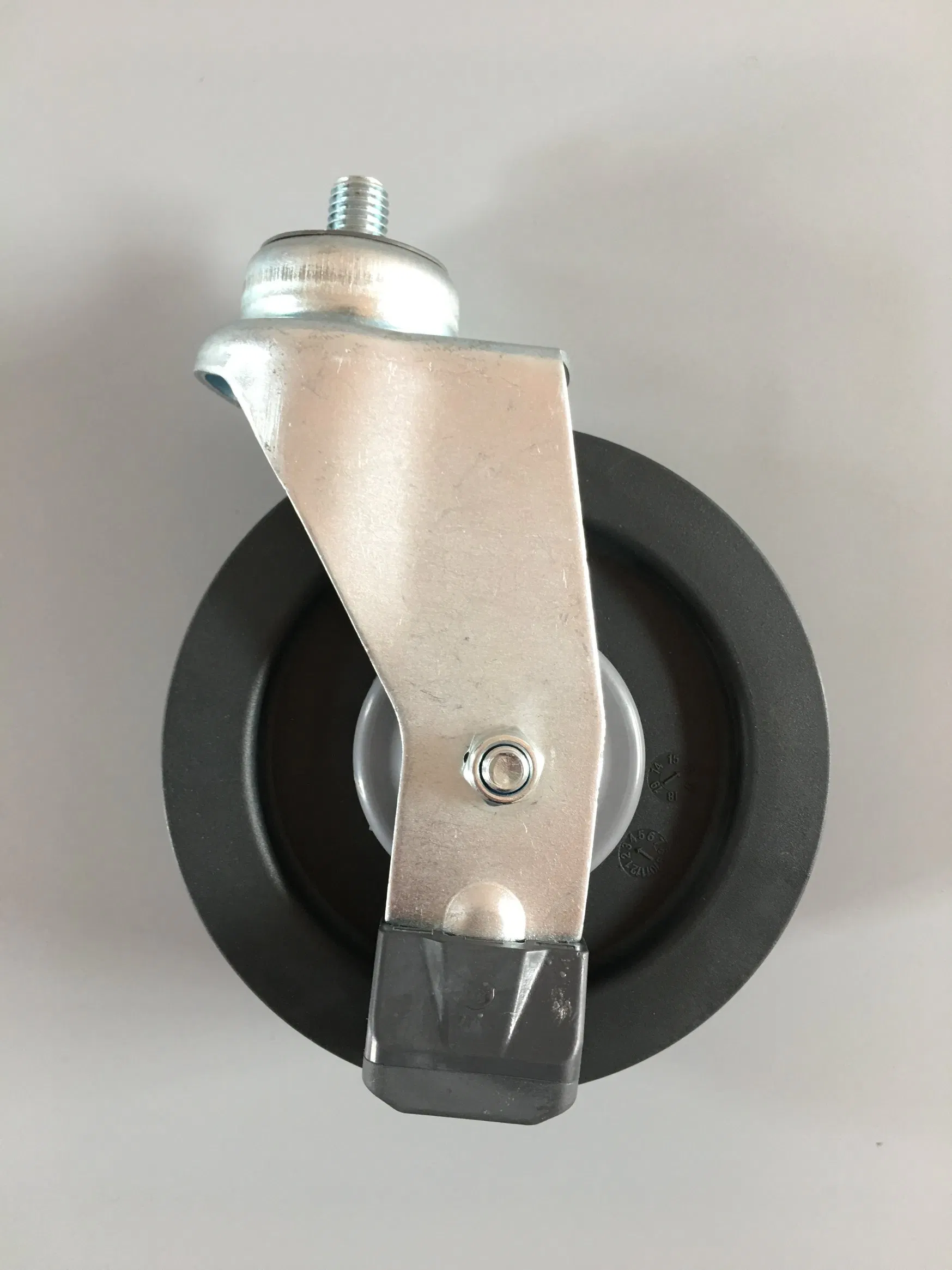 Factory Cheaper Cost 4&5 Inch Thread Stem Single Dish Elevator Shopping Cart Caster Wheel