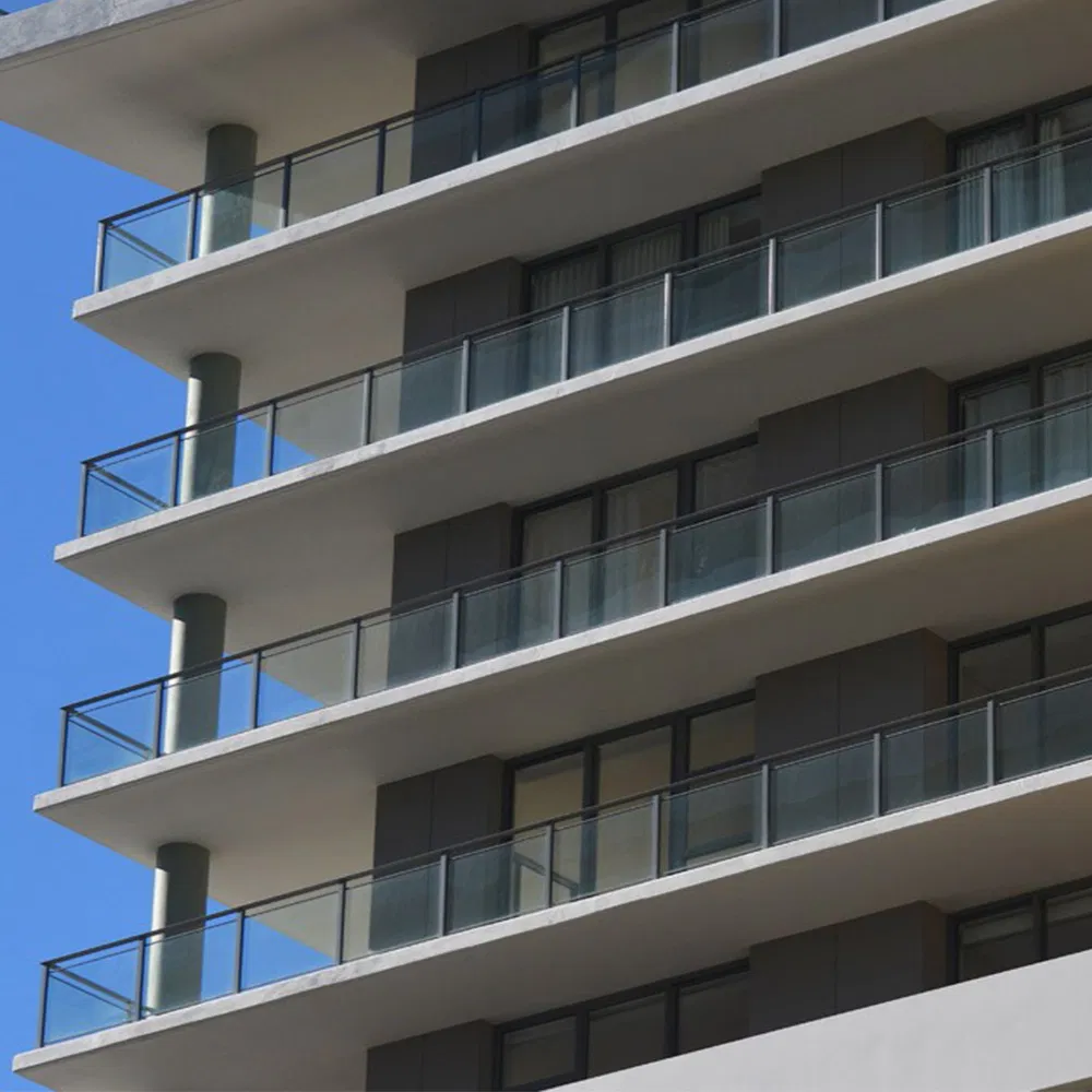 Ace Deck Aluminum Structure Frame Glass Railing/ Glass Handrail