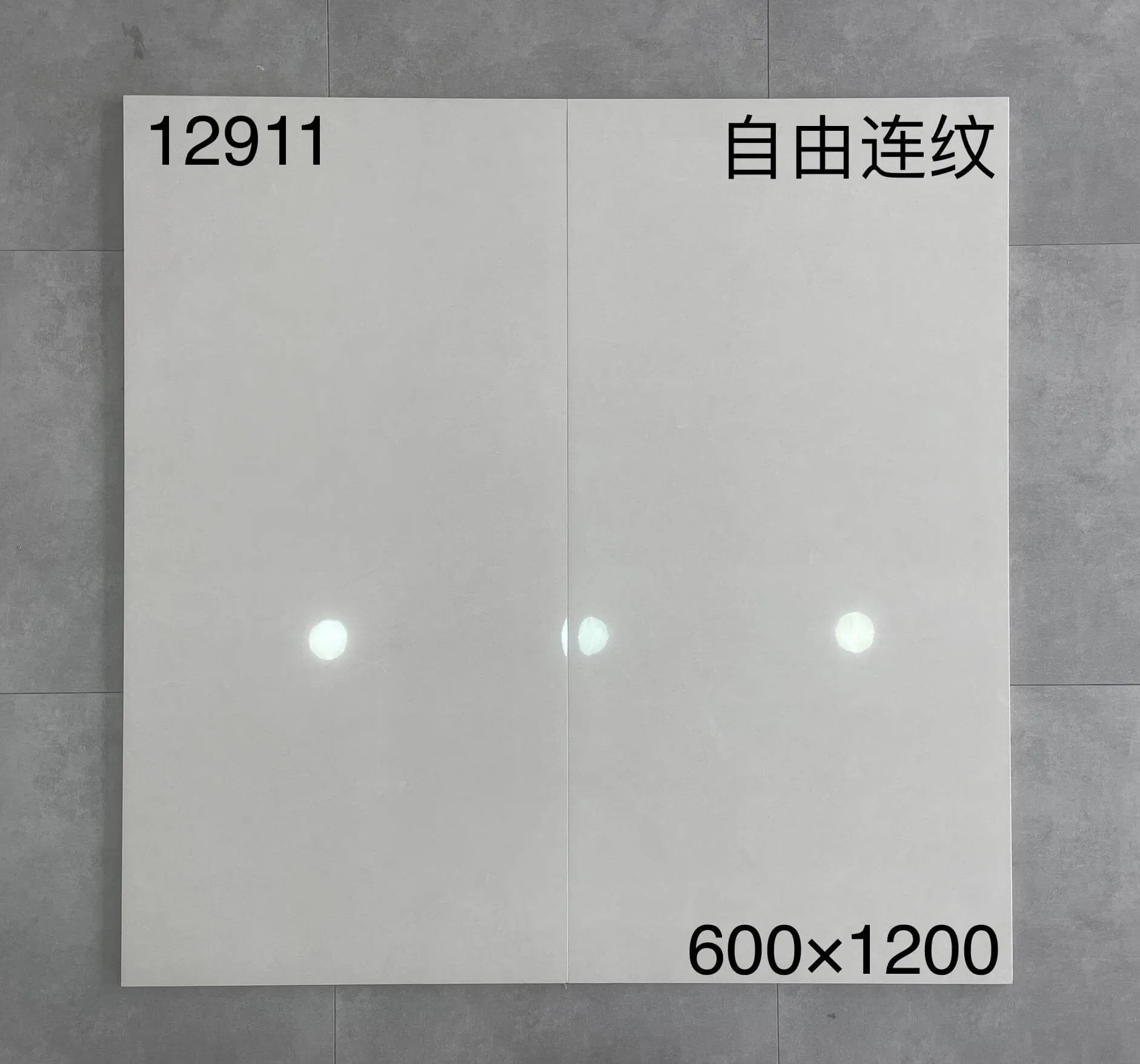 600X1200 Glossy Marble Antibacterial Anti-Slip Floor Tiles Polished Glazed Porcelain White Grey Full Body Marble Tile