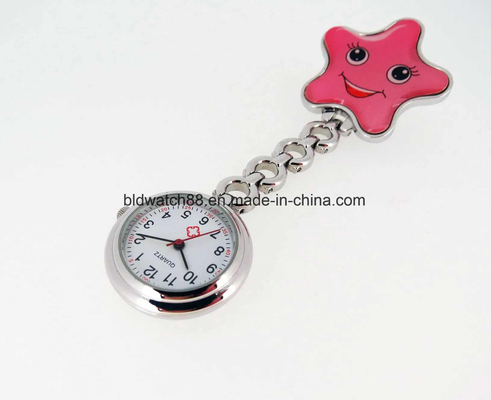 Fashion Gift Analog Nurse Pocket Watch with Star