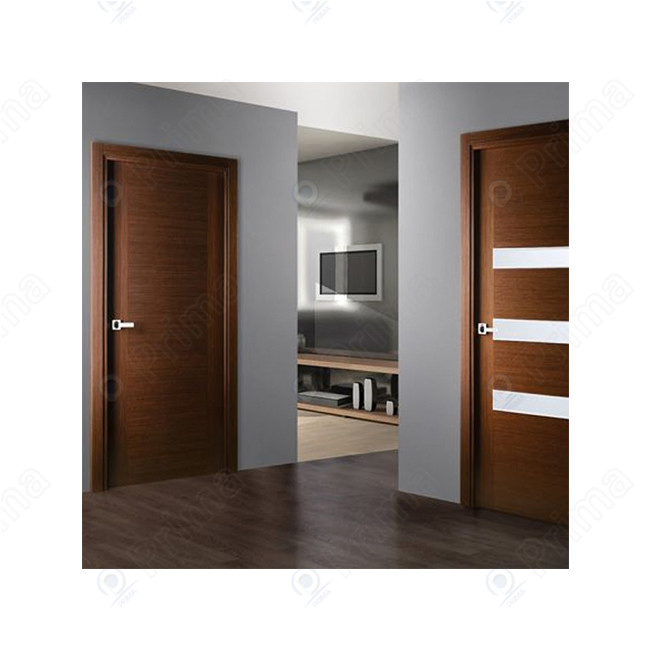 Solid Wood Door Refined Lacquer Finish Elegant Indoor Door