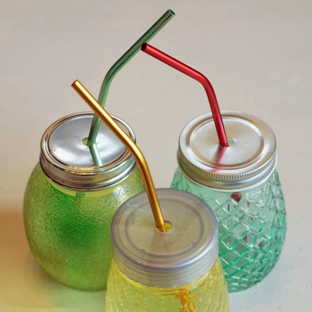 Food Grade Reusable Metal Straws Drinking Straw Aluminum