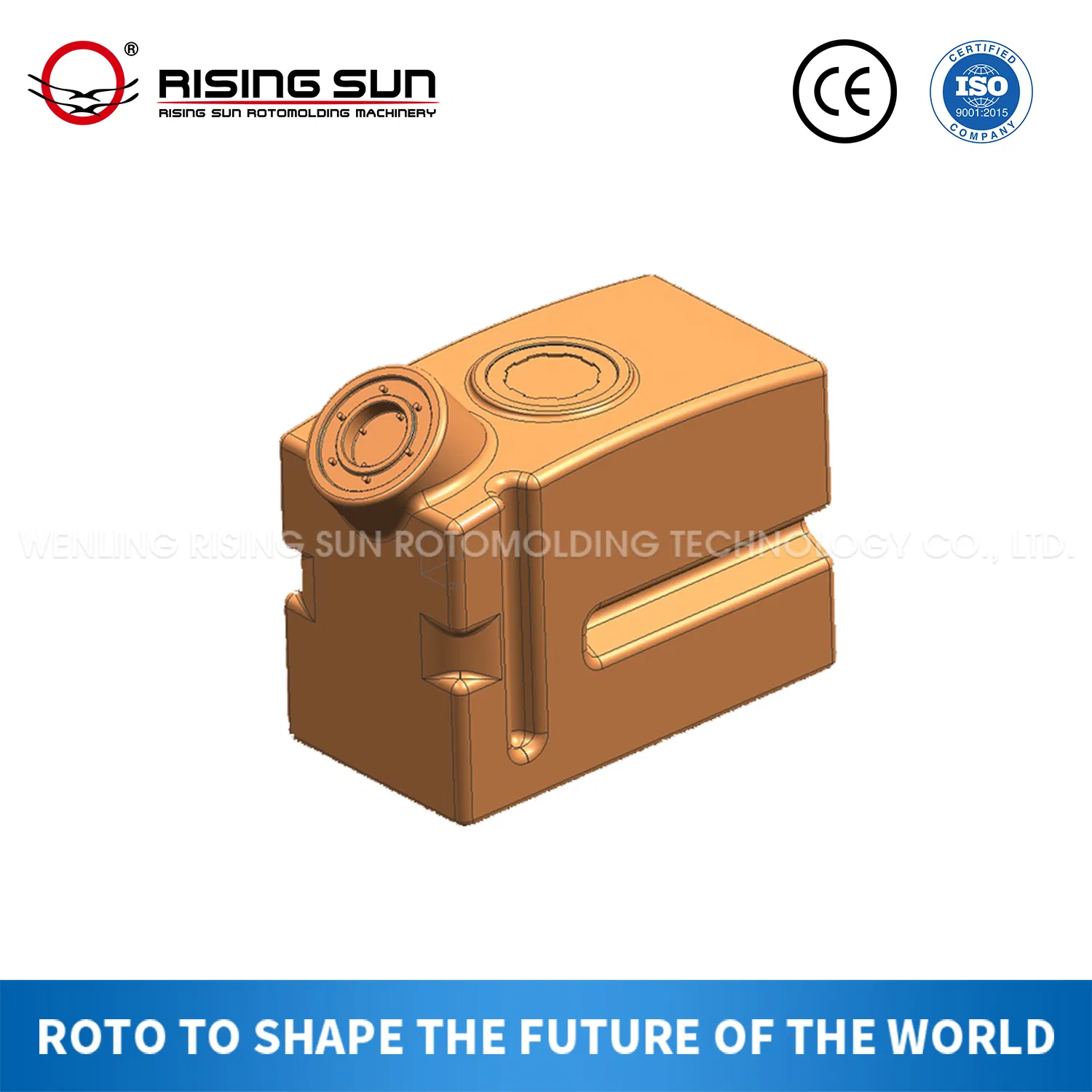 Пластиковый мусорный бак на заказ методом ротационного формования