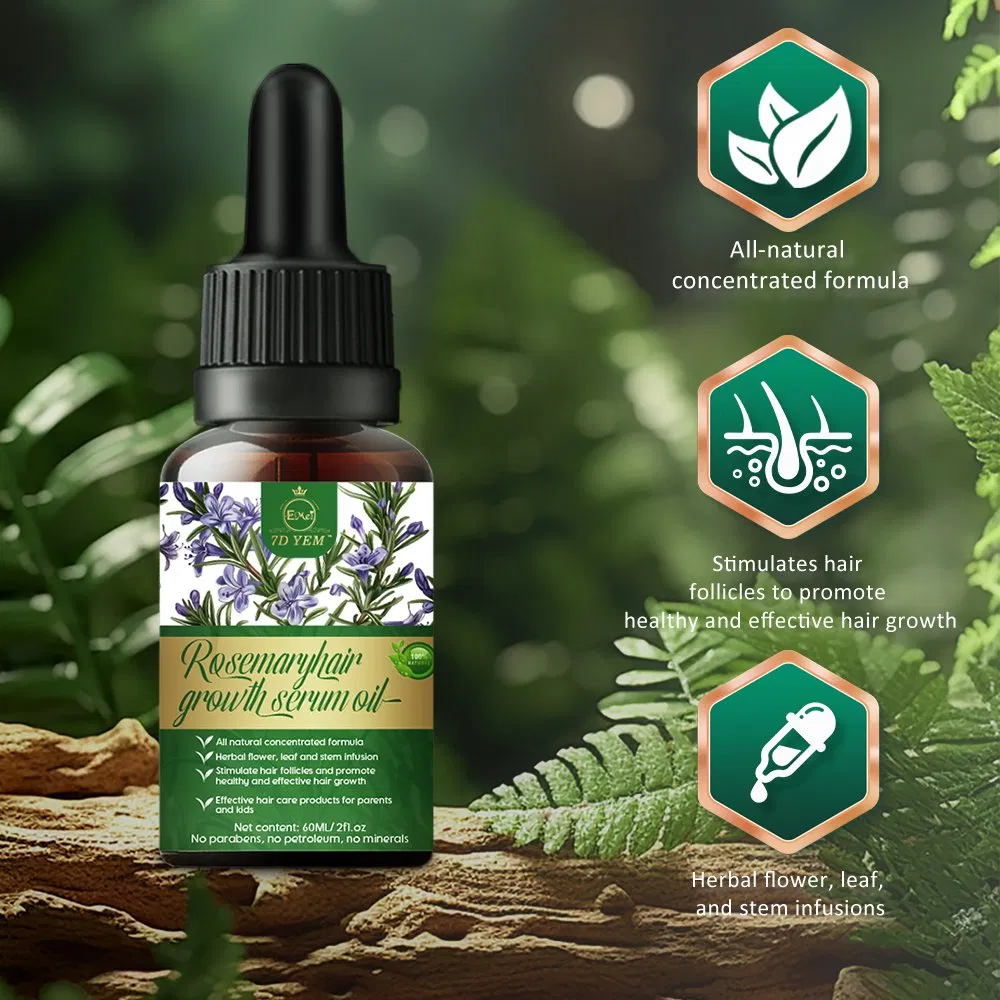 Private Label Tea Tree Essence Nourishes Scalp and Promotes Hair Growth Rosemary Hair Growth Oil