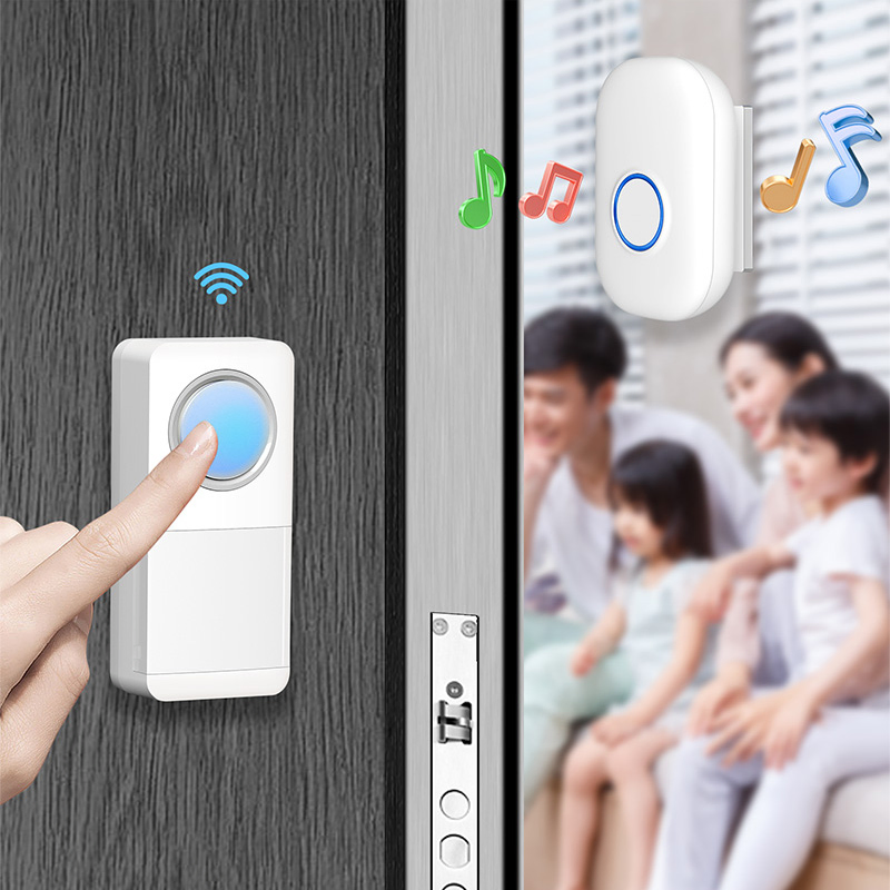 Long Range Battery Push Button Wireless Doorbell