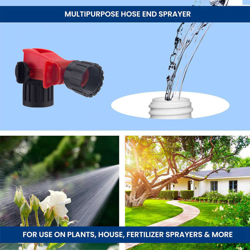 Wholesale Portable Self-Mixing Hose End Spray Connector Multifunction Garden Lawn Water Sprayer