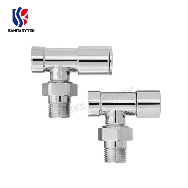 Angled Radiator Valve for Heated Towel Rail