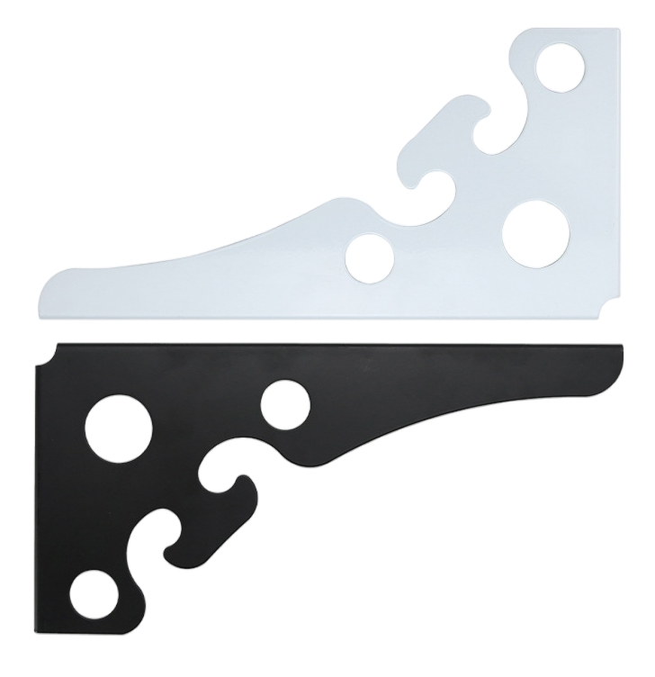 Decorative Shelf Bracket, Rustproof Stainless Steel Corner Bracket for DIY Home Storage