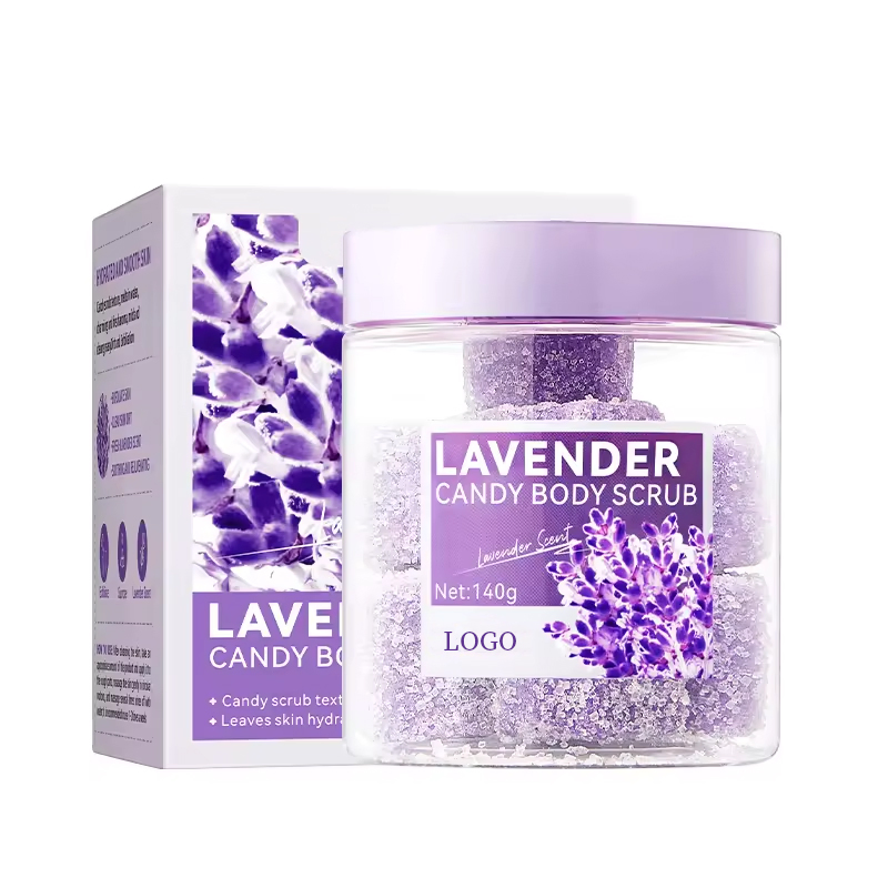 Ditong Easy Rinse Not Greasy Exfoliator Pore Shrinking 140g Lavender Body Scrub