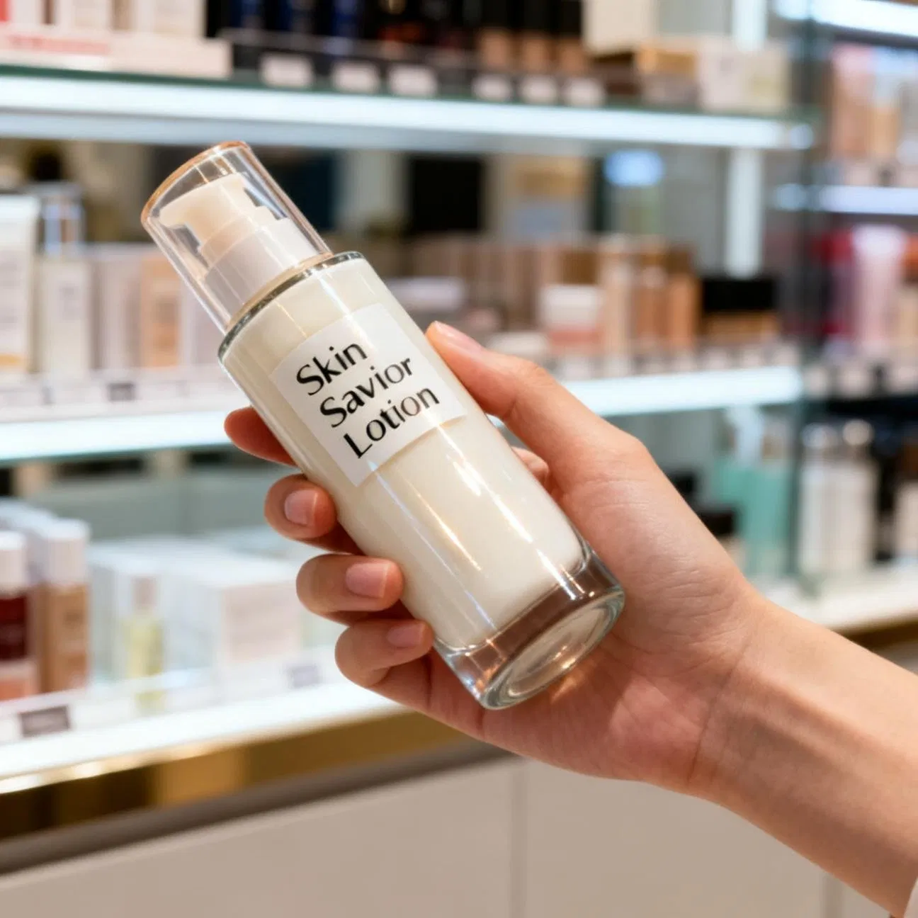 Protective Ceramide Np and Panthenol Sun Defense Face Lotion for UV Protection and Barrier Enhancement