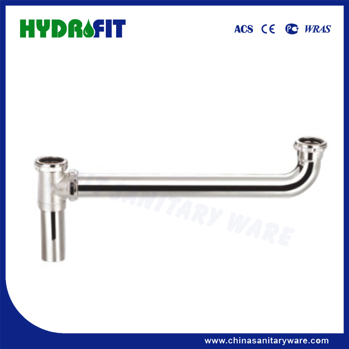 Factory Bathroom Wash Basin Stainless Steel 1 1/2" 1 1/4" Wash Basin P Trap Waste Pipe Shower Siphon (FP3218)