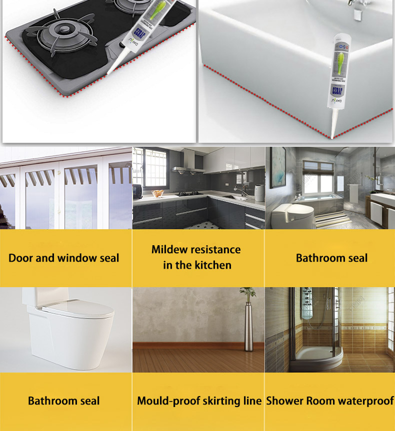 Gap Filling Around Door and Window Frames Bonding Jointing Acid Sealant Silicone