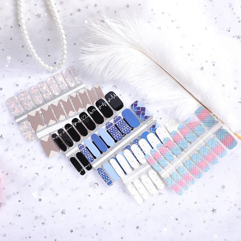 Finger Care French Style Self Adhesive Full Cover Nail Art Sticker