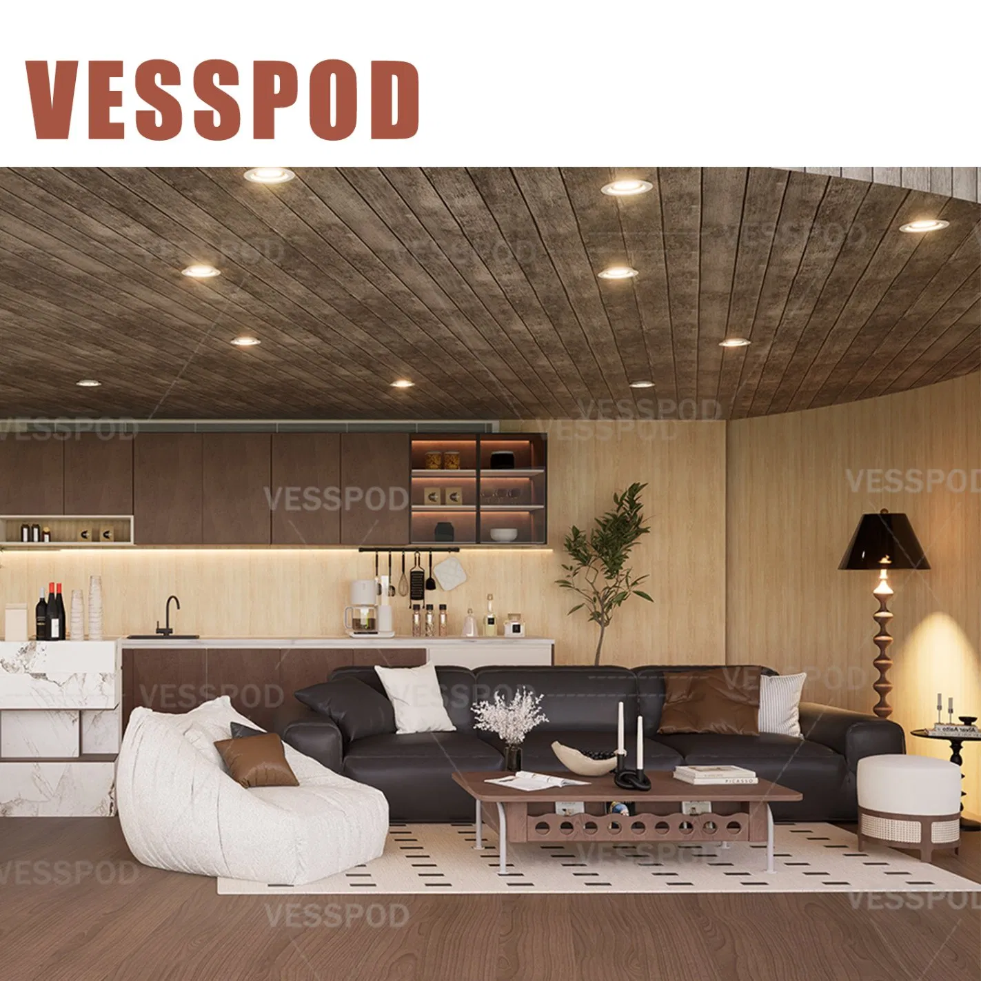 2025 New Technology Prefab Round Home Vesspod Prefab Wood House for Sales