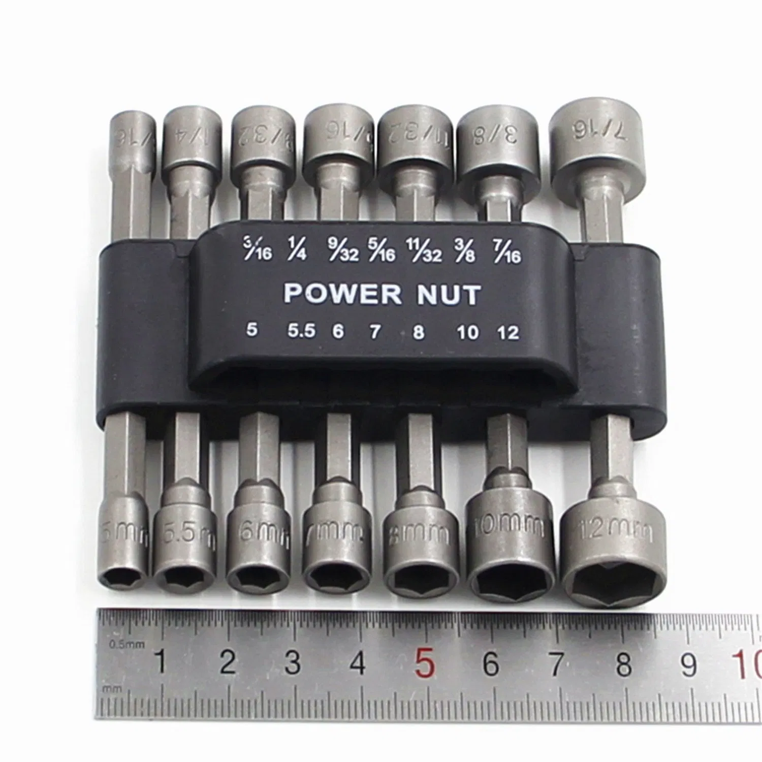 14PCS Power Nuts Drill Tools Set Metric Socket Wrench Screw 1/4′ ′ Driver Hex Keys Nut Driver & Bit Sets