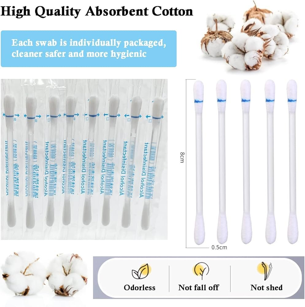 Custom Logo Disposable Liquid Filled Cotton Buds Alcohol Filled Cotton Liquid Swab