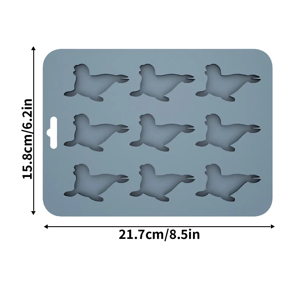 Формы для льда в виде животных, 12 шт, силикон