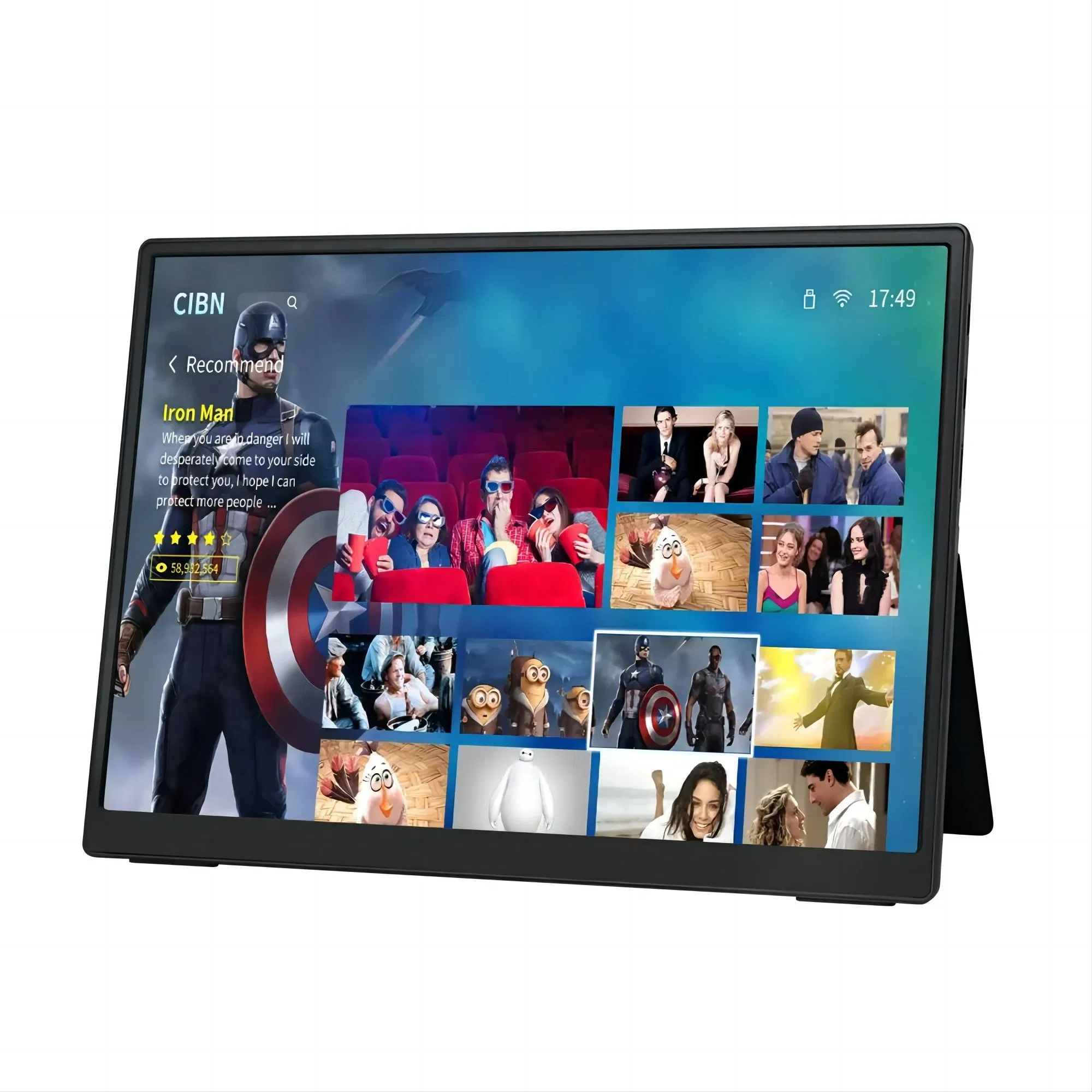 10.1"/10.6" Portable LED Mini PC Monitor - 1920X1080 Laptop Screen Extender for Multi-Purpose Use in Camera Monitoring, Bus TV & Mobile Computing