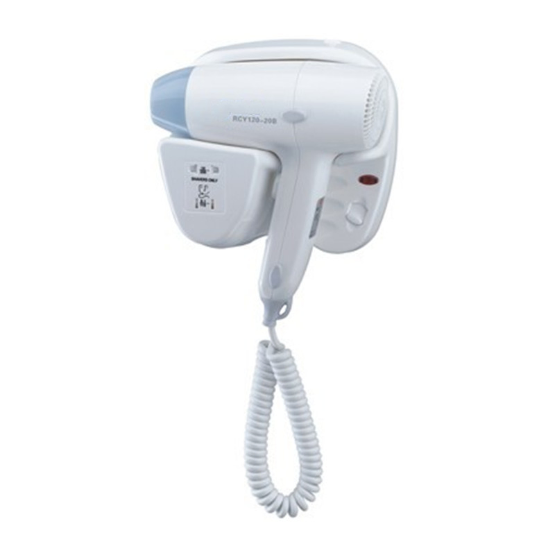 High Quality Wall Mounted Hair Dryer with Socket for Hotel Bathroom Use