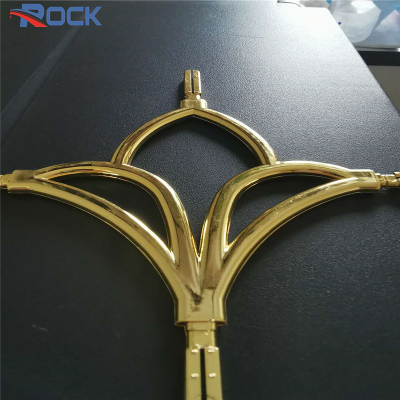 5*8 Decorative Gold Plastic Flower with Aluminum Georgian Bar for Other Door