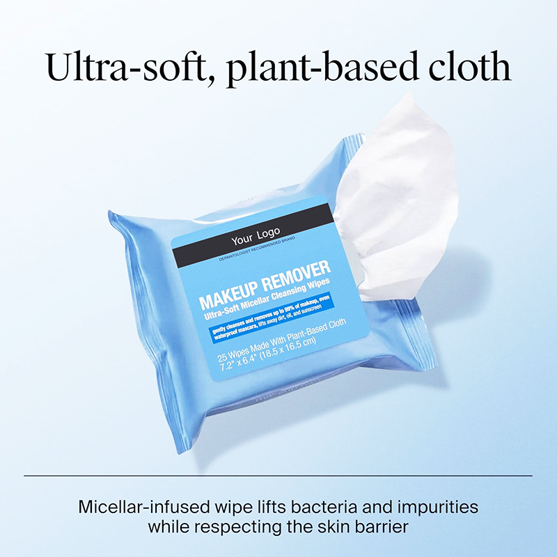 Makeup Remover Wipe Waterproof Plant-Based Alcohol-Free Ultra-Soft Cleansing Facial Towelettes Wet Wipes