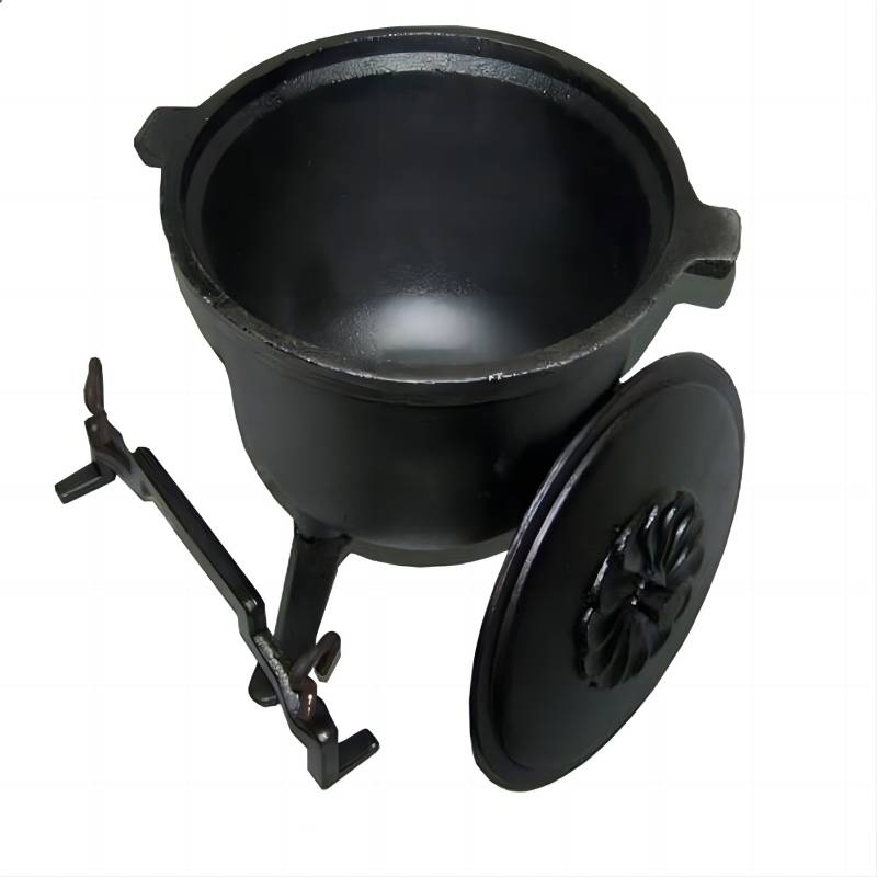 Чугунный казан Потье с тремя ножками, 7 л
