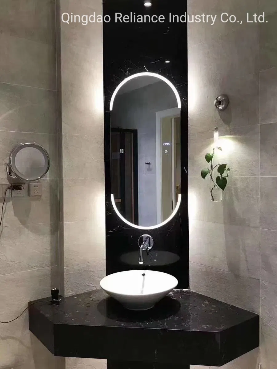 WiFi, Bluetooth, Digital Clock Home Decor Professional Design Semicircle Mirror