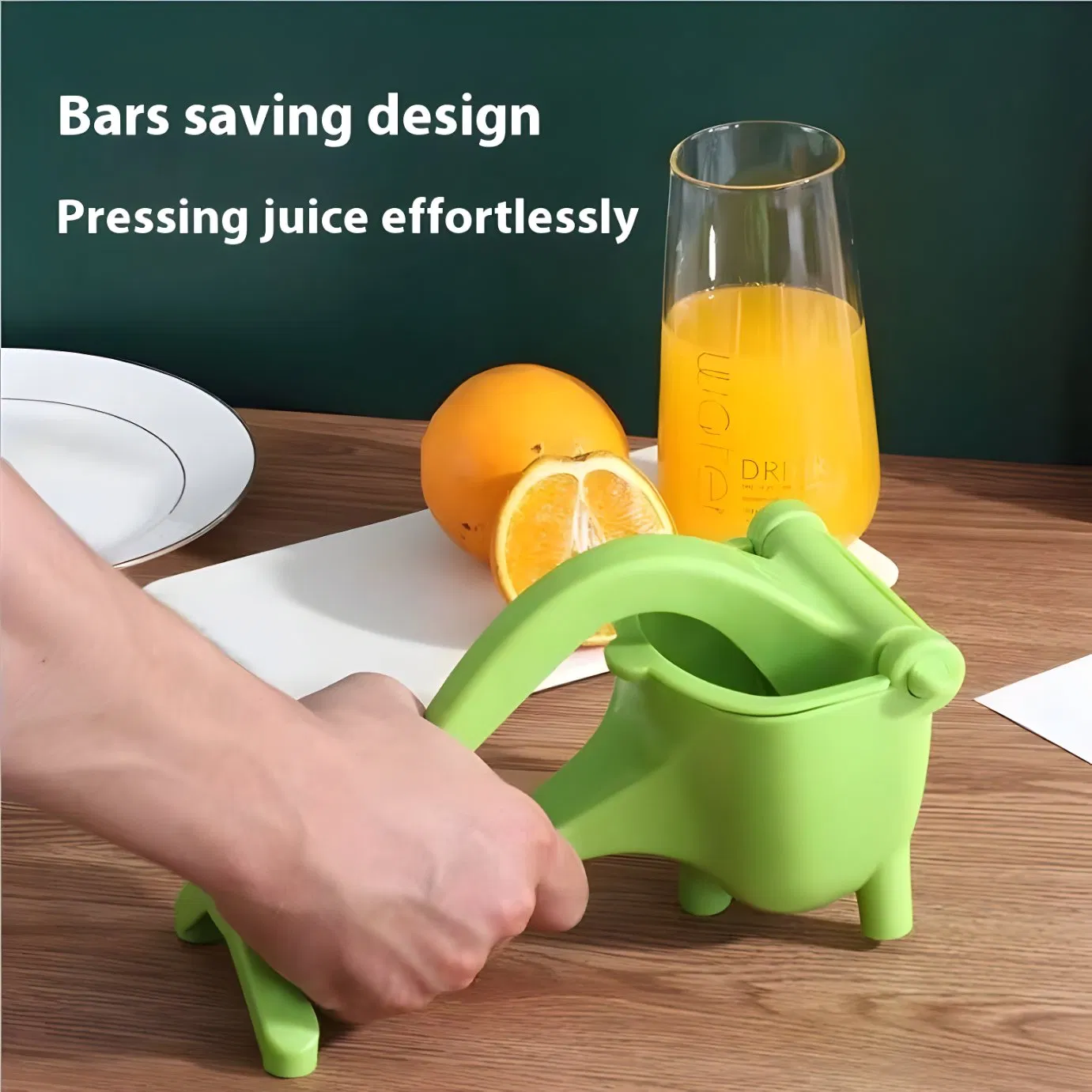 Portable Manual Hand Press Juicer for Fruit and Vegetable