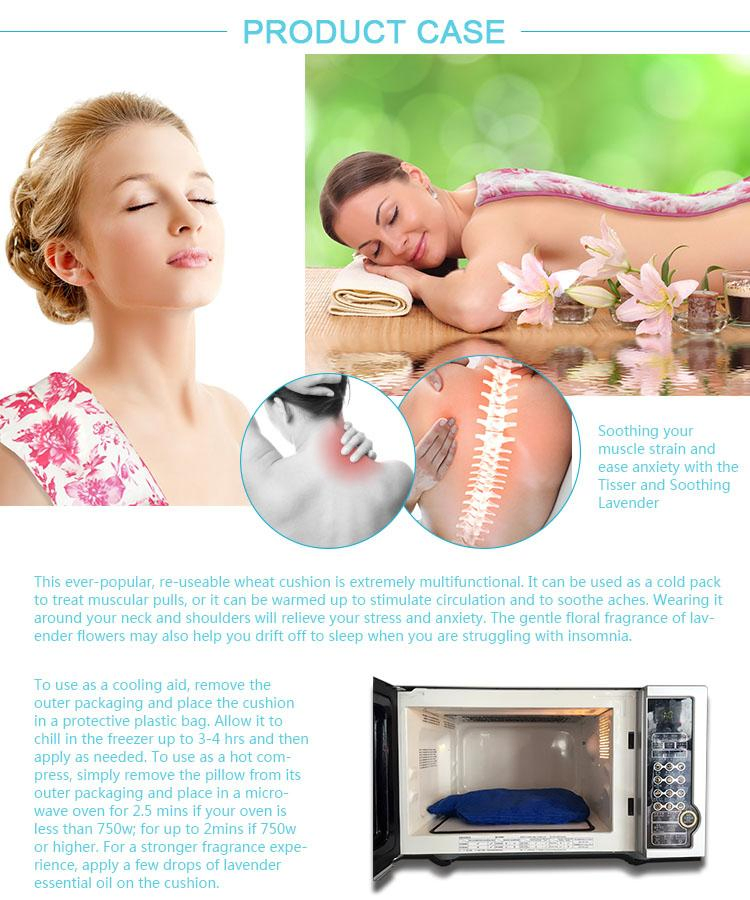 Tension Stress Pain Relief Natural Flax Seeds Pad Unscented Microwave Herb Heating Pack Wheat Bagtension Stress Pain Relief Natural Flax Seeds Pad