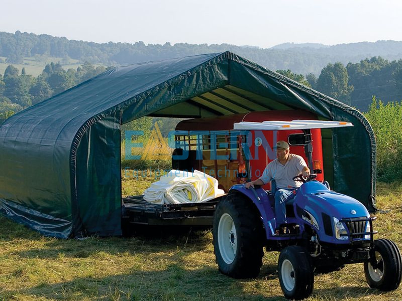 Green Color Steel Structure Carport Tent