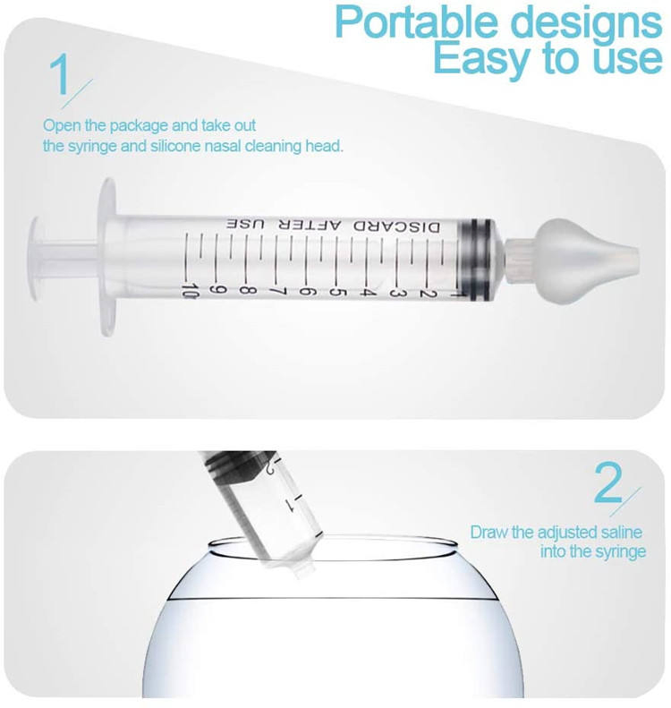 Reusable Professional Syringe Children Kids Baby Nasal Aspirator Irrigator Infant Nose Cleaner