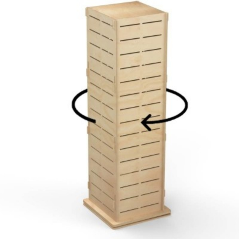 4 Way Timber Display Stand