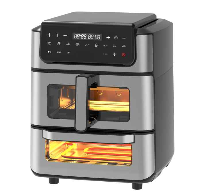 Newle Steam Air Fryer Double Heating Down Heating 8L 1800W Dishwasher-Safe Basket